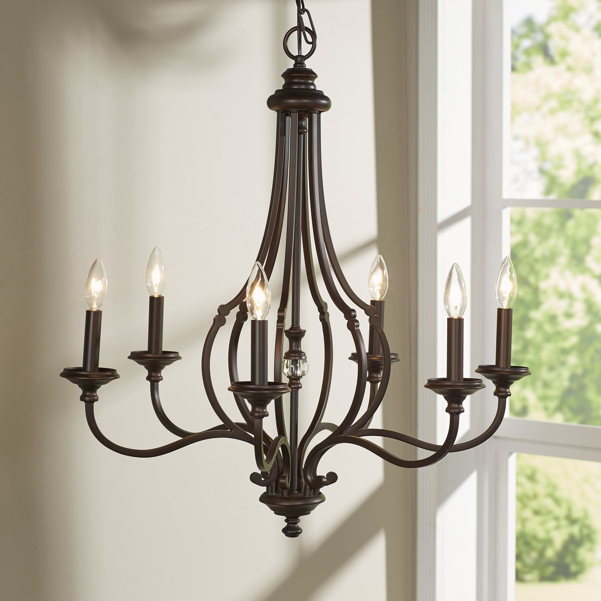 Jaclyn 6-Light Candle-Style Chandelier